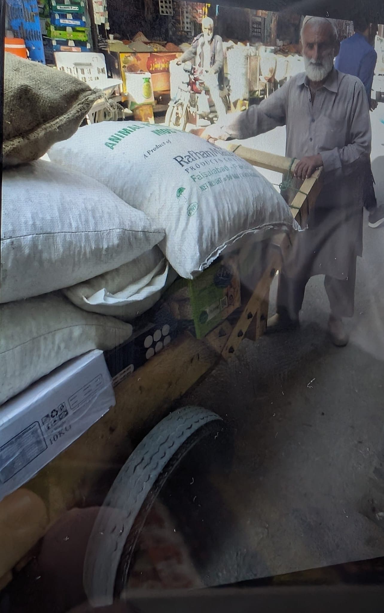 A cart loaded with stock for a new business